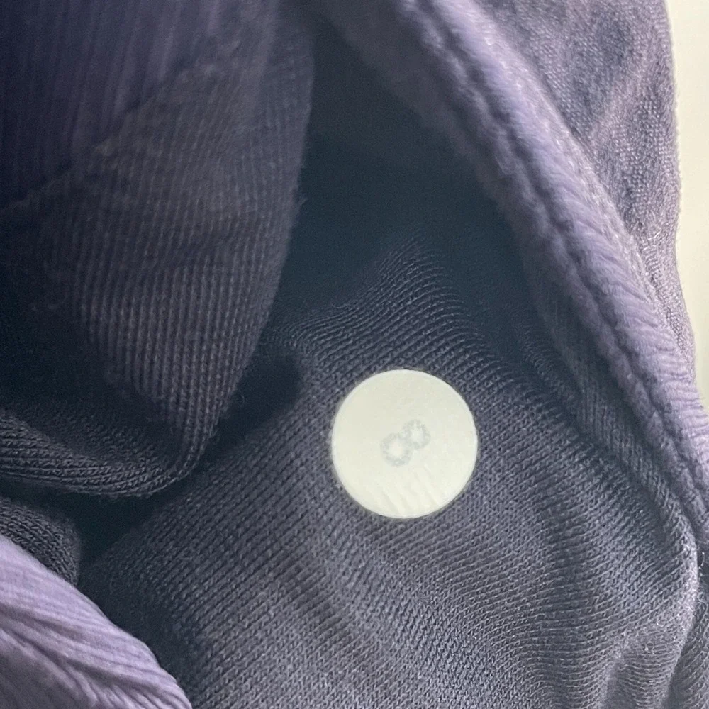 Lululemon Womens 8 Flux Jacket Reversible Zip Up Hooded‎ Navy